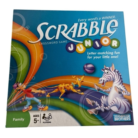 New Sealed Scrabble Junior New Sealed Favorite Word Board Game Gift - Picture 1 of 6